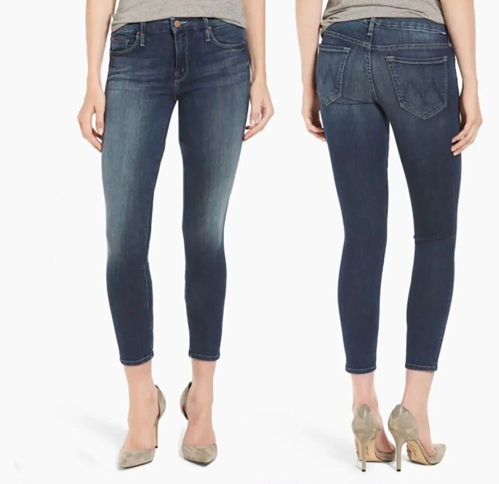 Mother Jeans The Looker Crop Here Kitty Kitty Size 25